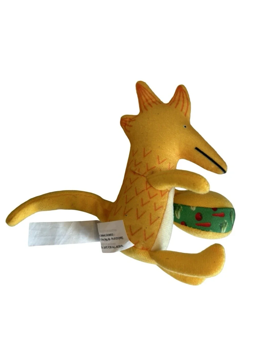 Dragons Love Tacos Mini Doll Plush Toy Figure Yellow Dragon Stuffed Animal